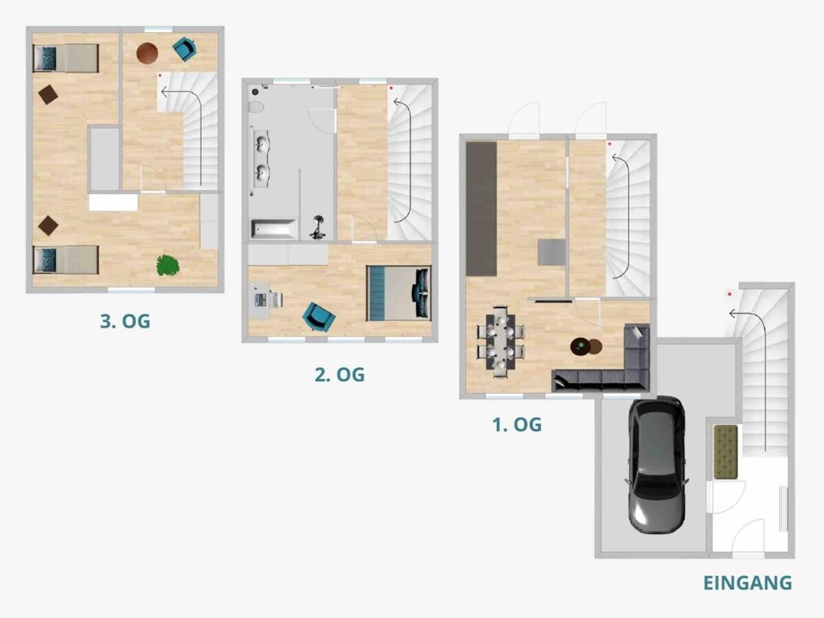 Apartament Discovair Traben-Trarbach - Ferienhaus Fuer 6 Personen Mit Netflix Pokój zdjęcie